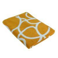 Jacquard bath towel Gravity, mustard, collection Cuts and Pieces