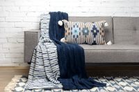 Striped Cotton Throw, Collection Ethnic