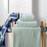 Jacquard Bath Towel Geometry, Blue, Collection Wild