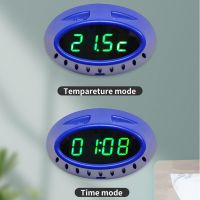 Motion Sensor Led Display Electronic Digital Temperature Meter Wall Clock Thermometer Indoor For Bathroom Reading Living Kitchen