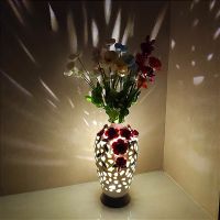 Hollow Vase Night Light Remote Control Night Lamp Vase Lamp Flowers Home Decor For Bedroom Reading Living Room Party Special Gifts