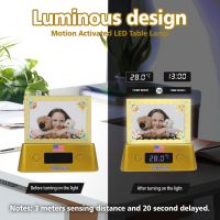 China Flags Table Lamp Picture Photos Frames Night Light Motion Activated Clear Acrylic For Office Decor Desk Unique Gifts Girls