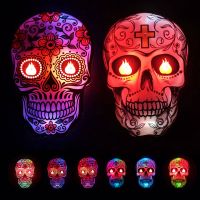 Halloween Skull Lamp Colorful Acrylic Led Night Light Motion Sensor Wall Lamps Auto Sensing Nightlights for Holidays Home Child From China