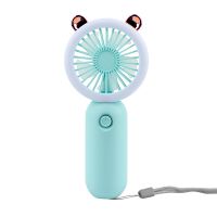 Lovely Mini Usb Fan With Rechargeable Battery Camping Lamp For Home Office School Gifts Table Desk