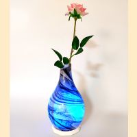 Remote Control Multicolor Glass Vase Night Light With Remote Control Usb Rechargeable Battery For Room Home Office Gifts 