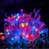 USB copper wire Christmas led string light ws2812 single led controlled outdoor window curtain string light