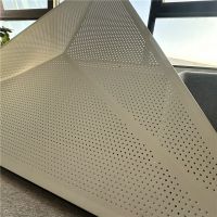 1200*1200*1200 3D Perforated Metal Ceiling Aluminum Triangle Ceiling