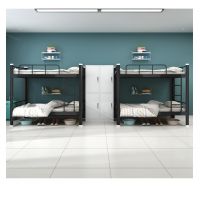 Steel bed bunk bed with drawer fire rated From China