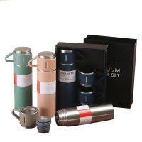 Vacuum insulated coffee thermo flask set, 500ml