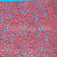 Dirty Wash Gradient Dyeing Fashion Nylon Cotton Rayon Multi-color Lace