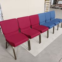 foldable metal church chair for theater