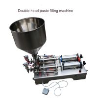 pneumatic paste filling machine for jam/cream, Cosmetic bee, peanut buter and chili sauce From China