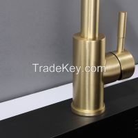 304 Stinless Steel Faucet Single Pull out Down Kitchen Sink Faucet From China