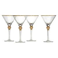 Rhinestone Martini Glass