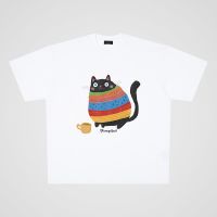 250g Cotton Cute Cartoon Cat Cotton Short-sleeved T-shirt