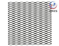 Diamond Expanded Mesh with Black Matt Finish          Diamond Shape Metal Mesh       From China