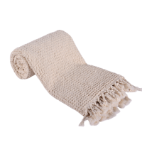 Turkish Waffle Towels for Bath and Beach, 100% Cotton, Natural, Beige | Puskul Textile From Turkey