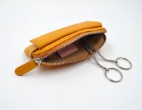 Women's Coin Purse Genuine Goat Leather Zipper Coin Pocket With Zipper