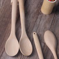  Environmentally friendly material high quality bamboo spoon custom log wooden spoon (20000 starting order) From China