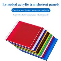 Extruded acrylic color permeable plate