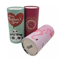 Traveling Tissues Round Cylinder Box Facial