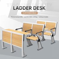 Front, middle and back rows of aluminum alloy ladder desks, contact customer service for customization