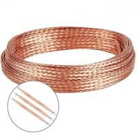 Flexible Braided Copper Ground Strap Connector for Electrical Earthing and Grounding