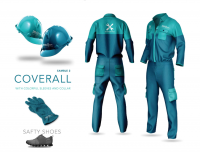 Overalls, acid and alkali resistant, corrosion resistant overalls