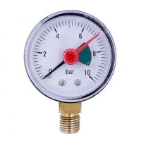 ABS Pressure Gauge With Red Pointer
