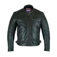 Men’s Modern Crossover Scooter Jacket – Gun Metal Brown