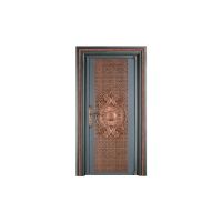 Carved aluminum door, villa door, aluminum alloy double door, courtyard door, courtyard electric translation fence door, customized according to drawing From China