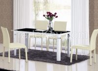 Living room furniture glass dining table