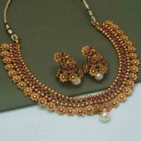 Kundan Imitation Necklace Set For Women