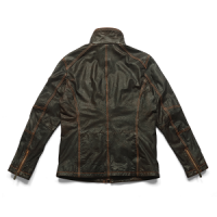 Men's Cowhide Leather Parka From Pakistan