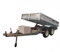 Hot Selling 4 and 2 wheel 8 Ton Tipping Trailer For Farm Used Attached With Tractor/Hydraulic Dump 8 Ton Trailer for sale