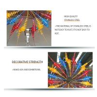 Large stainless steel square ornaments, pneumatic and electric, contact customer service customization From China