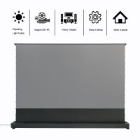 Electric Floor Rising 4K ALR grey Crystal Projection Screen Pull up Screen for Ultra short throw laser projector From China