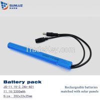 Battery pack 11.1V 2200mAh for solar energy system