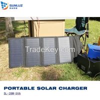 Foldable solar charger 14W 20W 28W From China