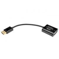 D-Sub 15 pos Female, High Density (HD) to DisplayPort, Male Black Round Unshielded