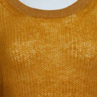 Wholesale Ladies Mohair Knit Mesh Jumper Sweater Women&amp;amp;#039;S Loose Crew Neck Long Sleeve Hollow Out Knitted Pullover Sweater