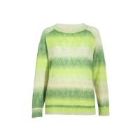 OEM/ODM Gradient Striped Knitted Woolen Jumper Pull Ladies Knitwear Alpaca Wool Pullover Sweaters For Women