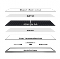 G12 MBB,N-Tpye TopCon 132 half cells 670W-700W bifacial solar panel 