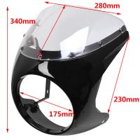 Modified Parts Universal For Cafe Racer 7'' Motorcycle Headlight Fairing Kit Body Screen Windshield