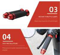 High Quality Motorcycle Accessories Handle Anodized Cnc Aluminum Motorcycle Bike Handle Grip