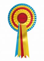 Award Ribbon Rosette(multi tier knife pleated)