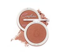 Cruelty-Free Sunshine Baked Nude Powder Blush with Fine Texture for Natural Nude Makeup