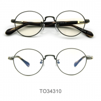 TIO34310-High Quality Pure Titanium Frames with Acetate temple , classic style  Eye Glasses For Men Women