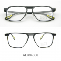 ALO34306-China factory fashion ultralight aluminum eyeglass frames , optical frame, business type