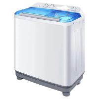 Semi-automatic household double barrel double cylinder rod mini shake dry washing machine